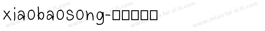 xiaobaosong字体转换