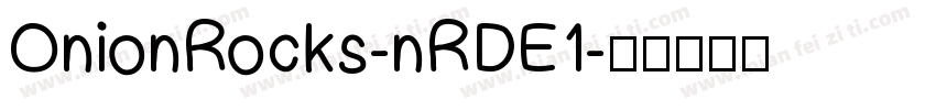 OnionRocks-nRDE1字体转换