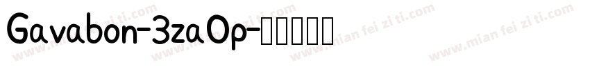 Gavabon-3zaOp字体转换