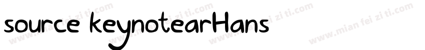 source-keynotearHans字体转换