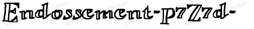 Endossement-p7Z7d字体转换