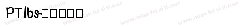 PTlbs字体转换