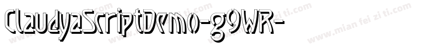 ClaudyaScriptDemo-g9WR字体转换