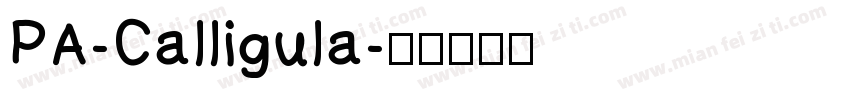 PA-Calligula字体转换