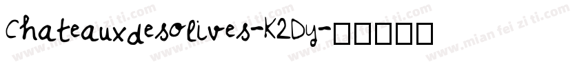 Chateauxdesolives-K2Dy字体转换