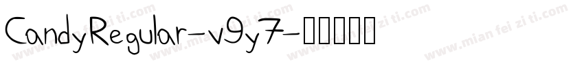 CandyRegular-v9y7字体转换