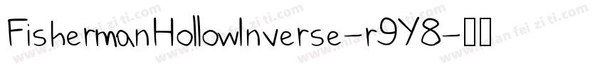 FishermanHollowInverse-r9Y8字体转换