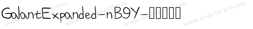 GalantExpanded-nB9Y字体转换