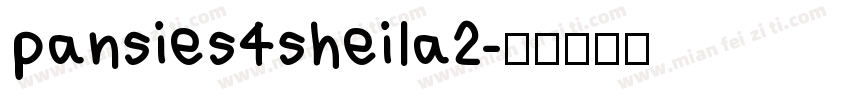 pansies4sheila2字体转换