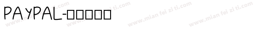 PAYPAL字体转换