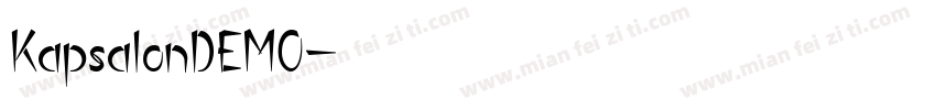 KapsalonDEMO字体转换