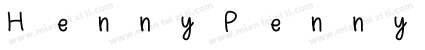 HennyPenny字体转换