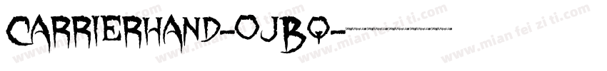 Carrierhand-ojBq字体转换