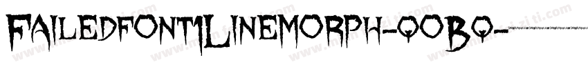 Failedfont1Linemorph-qoBq字体转换