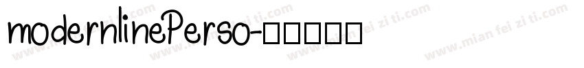 modernlinePerso字体转换