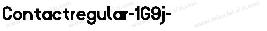 Contactregular-1G9j字体转换