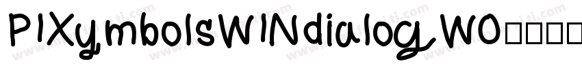 PIXymbolsWINdialogW0字体转换