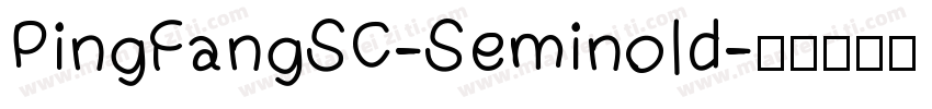PingFangSC-Seminold字体转换