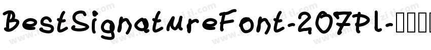 BestSignatureFont-2O7Pl字体转换