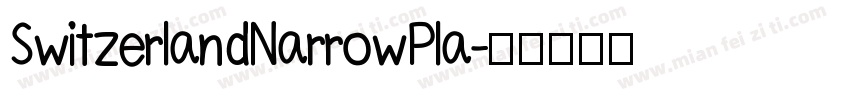 SwitzerlandNarrowPla字体转换