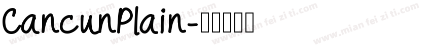 CancunPlain字体转换