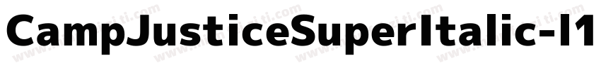 CampJusticeSuperItalic-l1P5字体转换