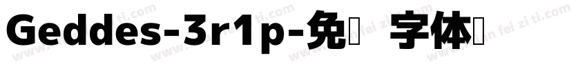 Geddes-3r1p字体转换