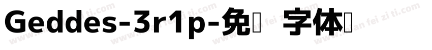Geddes-3r1p字体转换