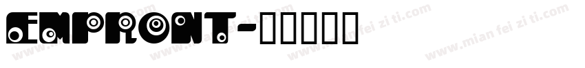 EMpront字体转换