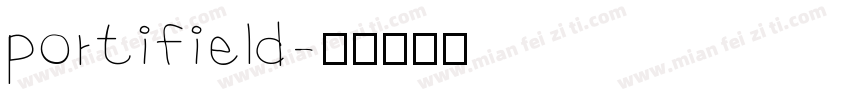 portifield字体转换