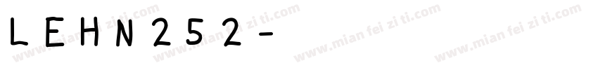 LEHN252字体转换