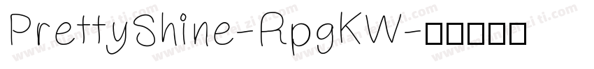 PrettyShine-RpgKW字体转换