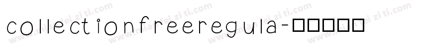 collectionfreeregula字体转换