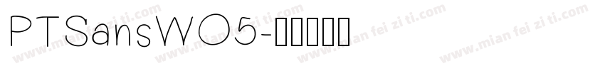 PTSansWO5字体转换