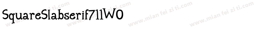 SquareSlabserif711W0字体转换