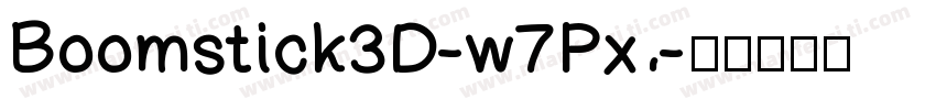 Boomstick3D-w7Px字体转换