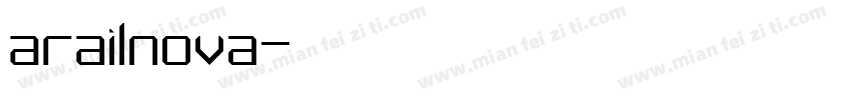 arailnova字体转换