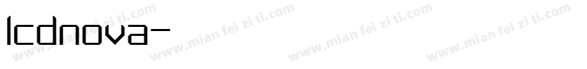 lcdnova字体转换