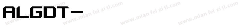 ALGDT字体转换