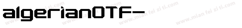 algerianOTF字体转换