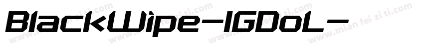 BlackWipe-1GDoL字体转换