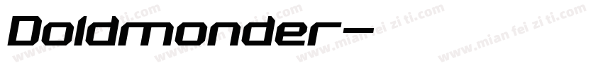 Doldmonder字体转换