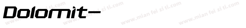 Dolomit字体转换