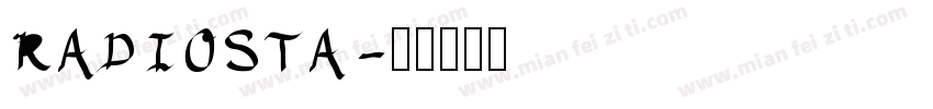 RADIOSTA字体转换