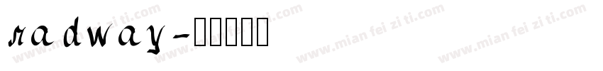radway字体转换