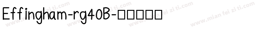 Effingham-rg40B字体转换