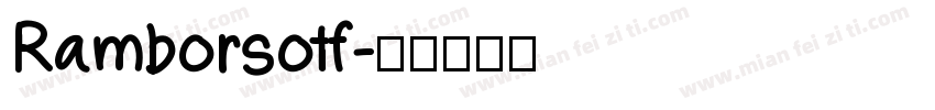 Ramborsotf字体转换
