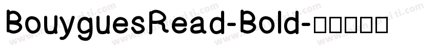BouyguesRead-Bold字体转换