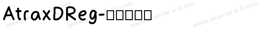AtraxDReg字体转换