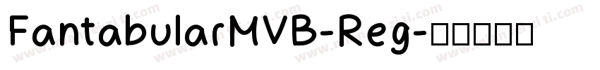 FantabularMVB-Reg字体转换